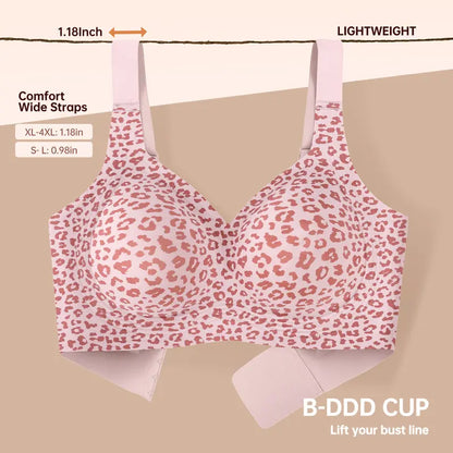 Dames Jelly BH's, zonder beugel, volledige dekking, comfortabele draadloze gewatteerde T-shirt BH.