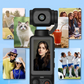 Draagbare HD Camera met Gimbal en 1,9" Touchscreen – 1080P, 170° Groothoek, 2000mAh Batterij