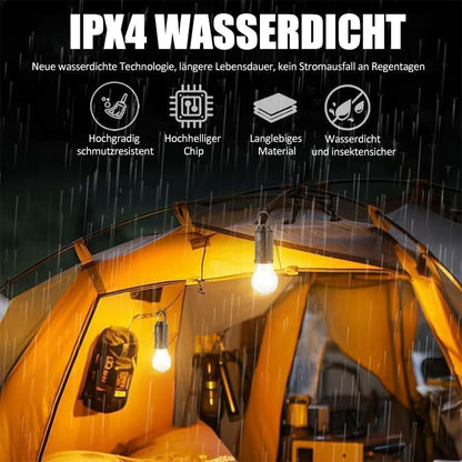 Zonne-energie tentverlichting, via USB oplaadbare LED-kampeerlantaarn