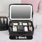💄Flawless Makeup Anywhere – Portable LED Mirror Makeup Bag!✨