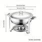 📢📢 51% KORTING!!! ⏰ Roestvrijstalen Chafing Dish Buffetset – Gelijkmatige Warmte & Duurzaam | Perfect voor Feestdagen & Feesten ✨