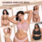 Dames Jelly BH's, zonder beugel, volledige dekking, comfortabele draadloze gewatteerde T-shirt BH.