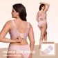 Dames Jelly BH's, zonder beugel, volledige dekking, comfortabele draadloze gewatteerde T-shirt BH.