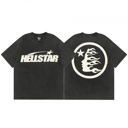 ⏰LIMITED-TIME 50% OFF! HELLSTAR Retro Washed T‑Shirt – Street Style, True Vintage Character