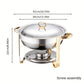 📢📢 51% KORTING!!! ⏰ Roestvrijstalen Chafing Dish Buffetset – Gelijkmatige Warmte & Duurzaam | Perfect voor Feestdagen & Feesten ✨