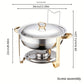 📢📢 51% KORTING!!! ⏰ Roestvrijstalen Chafing Dish Buffetset – Gelijkmatige Warmte & Duurzaam | Perfect voor Feestdagen & Feesten ✨