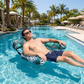💺🌴 Opblaasbare drijvende stoel – Tropisch blad & ultralight 260g 🌊