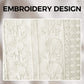Women's Thin Embroidery Breathable Cotton Linen Short Sleeve Crew Neck Shirt
