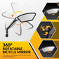 🎁Nuovi Arrivi 2026 50% OFF💥Specchietto Retrovisore Bici 360° Rotante – Braccio Ammortizzante, Resistente alle Intemperie, Montaggio Universale 🛡️