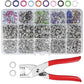 🧵50% DI SCONTO! 🔘 Kit fai da te per l'applicazione di bottoni – Set completo di attrezzi, facile da usare e per rinforzare i tuoi capi ✂️