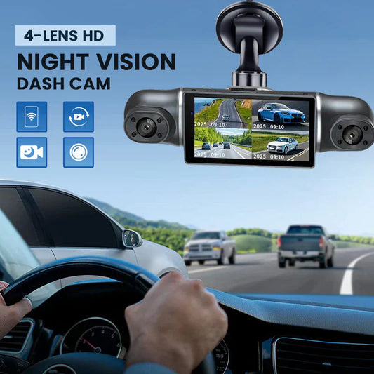 📹🚗 Telecamera di parcheggio 360° Occhio d'Aquila – visione a 360°, nessun angolo morto. 1080P HD, registrazione in loop. Parcheggia con sicurezza. 🛡️🌙