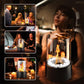 🔥 NU 50% KORTING! 🏠 Glas & Metaal Tafelopen Haard – Draagbaar, Rookvrij voor Binnen & Buiten | Ethanolbrander | Sfeervol Decoratief Accent ✨