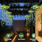 💎ZONNE-ENERGIE HANGENDE MILAAN GRAS LAMP! 💎 Levensecht Gebladerte, Automatisch Aan/Uit & IP65 Waterdicht ✨