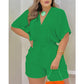 👒 TIJDELIJK 50% KORTING! ✨ Zomerse Casual Romper Shorts – Gerimpelde Taille, Lichtgewicht, Veelzijdig ✨