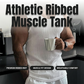 🔥Hot Sale🔥Men's Ribbed Knit Slim Fit Tank Top, Summer Sleeveless Undershirt for Daily Wear, Cotton Blend Stretchy Muscle Shirt