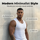 🔥Hot Sale🔥Men's Ribbed Knit Slim Fit Tank Top, Summer Sleeveless Undershirt for Daily Wear, Cotton Blend Stretchy Muscle Shirt