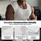 🔥Hot Sale🔥Men's Ribbed Knit Slim Fit Tank Top, Summer Sleeveless Undershirt for Daily Wear, Cotton Blend Stretchy Muscle Shirt