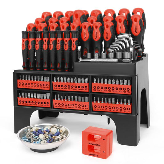 118-delige magnetische schroevendraaierSet met opbergrek