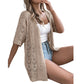 🧶 TIJDELIJK 50% KORTING! ✨ Dames Opengewerkte Gebreide Vest – Lichtgewicht, Ademend, Boho-Chic 🌸