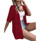 🧶 TIJDELIJK 50% KORTING! ✨ Dames Opengewerkte Gebreide Vest – Lichtgewicht, Ademend, Boho-Chic 🌸