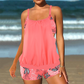 ⏰🔥OFFERTA A METÀ PREZZO! 👙 Tankini da Donna con Top Blouson & Shorts – Comodo, Moderno & Perfetto per Spiaggia & Piscina ☀️💦