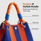 👜 TIJDELIJK 50% KORTING! ✨ Gestreepte gebreide emmertas – Handgeweven, touwhengsels, ruim ✨