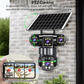 📢📢50% KORTING⏰6K 9MP wifi-beveiligingscamera voor buiten | 10x zoom, 3 lenzen, 360° PTZ | IP66 waterdicht, kleurennachtzicht, tweeweg audio, bewegingsdetectie