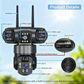 📢📢50% KORTING⏰6K 9MP wifi-beveiligingscamera voor buiten | 10x zoom, 3 lenzen, 360° PTZ | IP66 waterdicht, kleurennachtzicht, tweeweg audio, bewegingsdetectie