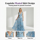 🌼Elegante V-hals tulpprint maxi-jurk