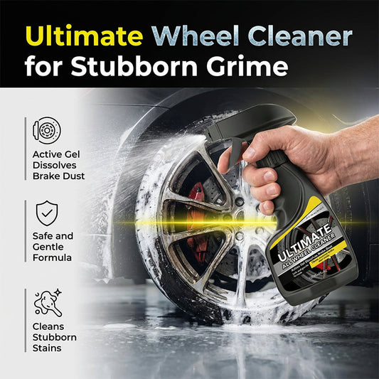 🚗 50% KORTING NU!🧴 De ultieme reinigingsspray voor alle velgen – Actieve gel tegen remstof – Zacht voor aluminium velgen en chroom – Professionele velgenreiniging ✨