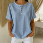 Gestreepte Henley-shirt – comfortabel, strijkvrij en huidvriendelijk