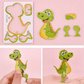 🦖 50% KORTING! 🧩 EDUCATIEVE 3D PUZZEL - Set van 25 stuks Kleurrijke Dinosaurussen, ontwikkelt creativiteit en ruimtelijk denken vanaf 4 jaar 🎨✨