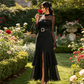 Dames Transparante Maxi-jurk met Klokmouwen