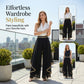 ⏳Tijdelijk Aanbod⏰ Dames Wijdbeenbroek – Vloeiend, Gouden Rand, Elegant & Veelzijdig 🍂
