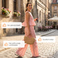 🌞 Zomernieuwtjes – Nu tot 50% korting! 💰 Dames Tweedelig Set met Ruitpatroon – Ruche Top & Broek