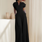 Dames Elegante V-hals Wijdbeense Jumpsuit