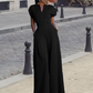 Dames Elegante V-hals Wijdbeense Jumpsuit