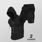 Heren Sportief Mouwloos Hoodie & Shorts Set