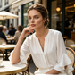👚 NU 50% KORTING! 🦋 Dames V-hals Ruches Top – Wiegende & Lichtgewicht – Elegante Casual Blouse ✨