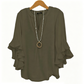 👚 NU 50% KORTING! 🦋 Dames V-hals Ruches Top – Wiegende & Lichtgewicht – Elegante Casual Blouse ✨
