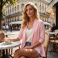 🧥 NU 50% KORTING! ✨ Lichte Oogjespatroon Cardigan – Ademend, open & ideaal voor warme zomeravonden – Perfect over een strandjurk of top 🌊