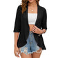 🧥 NU 50% KORTING! ✨ Lichte Oogjespatroon Cardigan – Ademend, open & ideaal voor warme zomeravonden – Perfect over een strandjurk of top 🌊