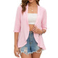🧥 NU 50% KORTING! ✨ Lichte Oogjespatroon Cardigan – Ademend, open & ideaal voor warme zomeravonden – Perfect over een strandjurk of top 🌊