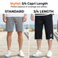 🩳 NU 40% KORTING! ❄️ Heren IJszijde Capri Shorts – Ademend & Ultralicht – Koele 3/4 Loungebroek 🌬️