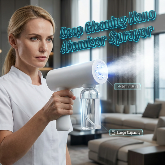 🔥Zolang de voorraad strekt 40% KORTING!🎉 Draadloze Nano Atomizer Desinfectie Sproeier