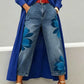 Artistieke Bloemen Wijdbeense Jeans voor Dames