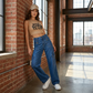 🔥 Zolang de voorraad strekt 40% KORTING! 🎉 Hoge Taille Denim Cargo Wijde Broek