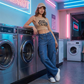 🔥 Zolang de voorraad strekt 40% KORTING! 🎉 Hoge Taille Denim Cargo Wijde Broek