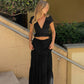 ✨ TIJDELIJK 50% KORTING! Elegante Kanten V-hals Top & Maxi Rok Set