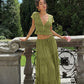 ✨ TIJDELIJK 50% KORTING! Elegante Kanten V-hals Top & Maxi Rok Set